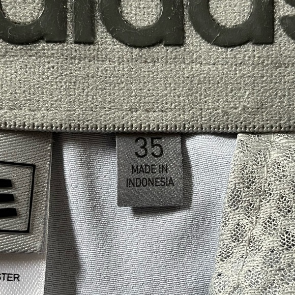 Adidas Blue Heathered Athletic Golf Shorts Men’s Size 35 Rubberized Waist Grips - Picture 7 of 9